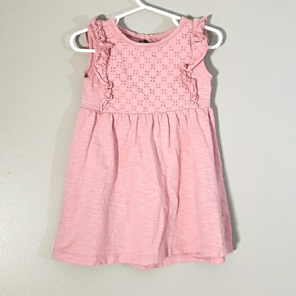 Carter's pink ruffle dress, 2T